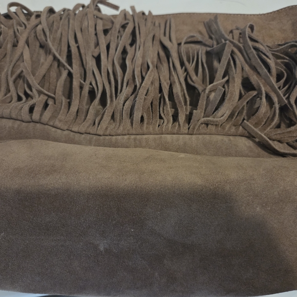 Michael Kors Fringe Suede Shoulder Bag - Picture 15 of 15